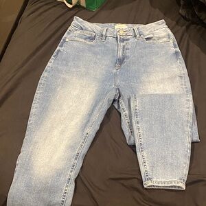 Forever 21 Light Blue Skinny Curve Jeans